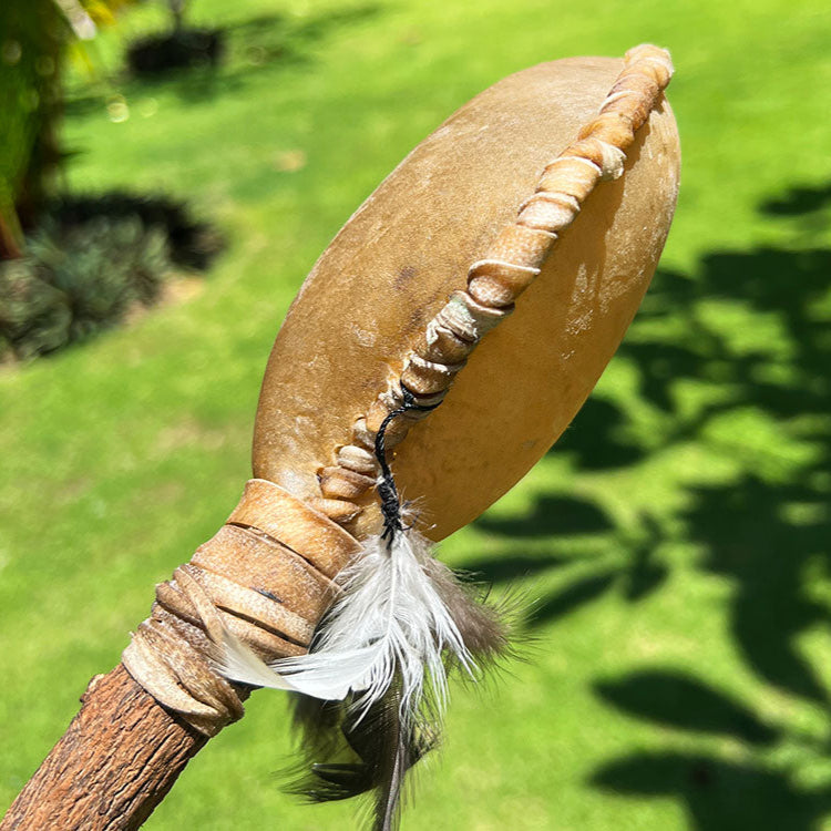 Close-up of LIDAH® Shamanic Shaker texture and details