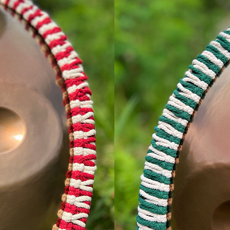 Close-up of LIDAH Handpan Rope on Handpans Outside