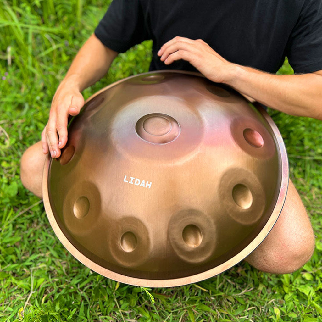 LIDAH® Ember Steel Handpan with warm, deep resonance