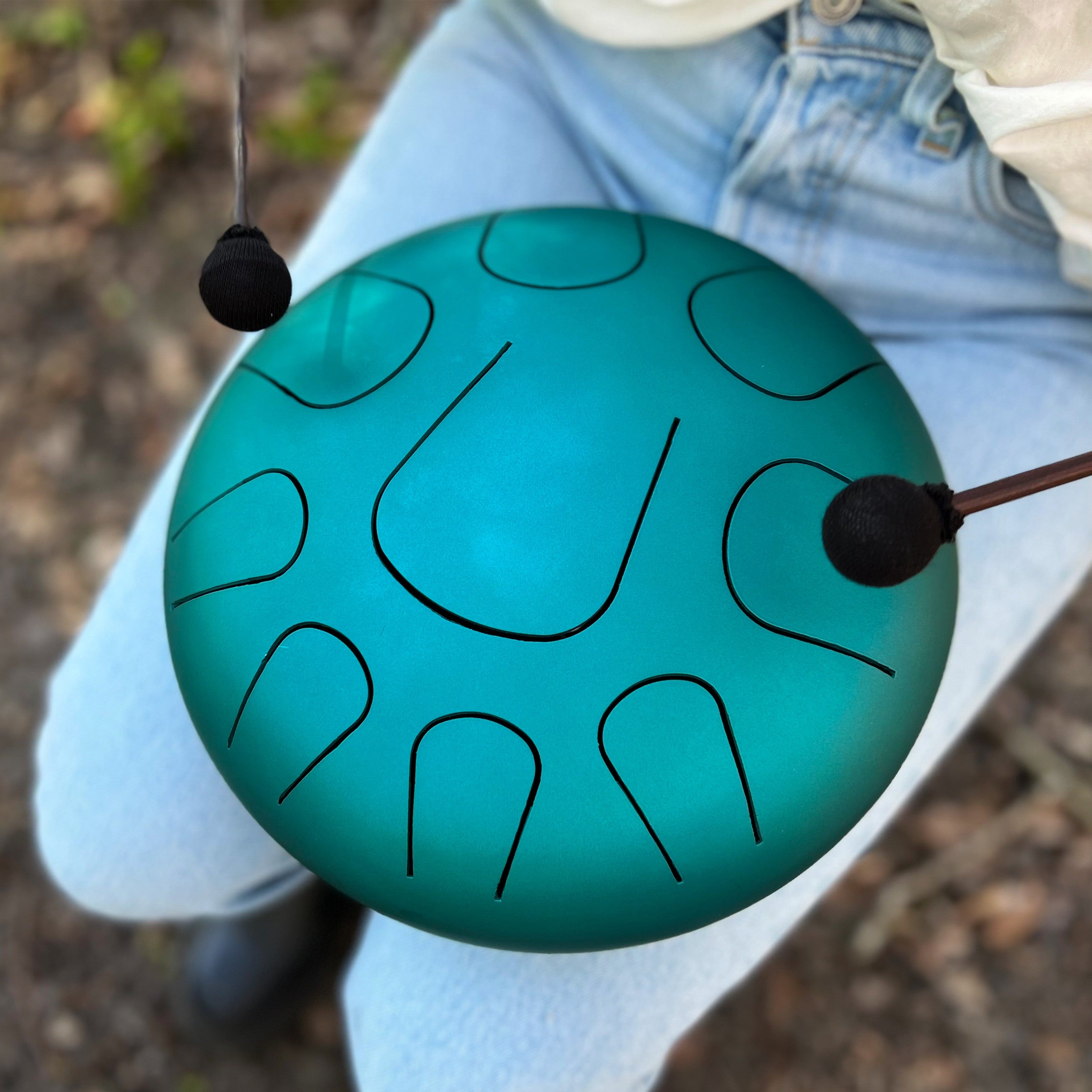 Handcrafted LIDAH® Steel Tongue Drum for relaxation and mindfulness