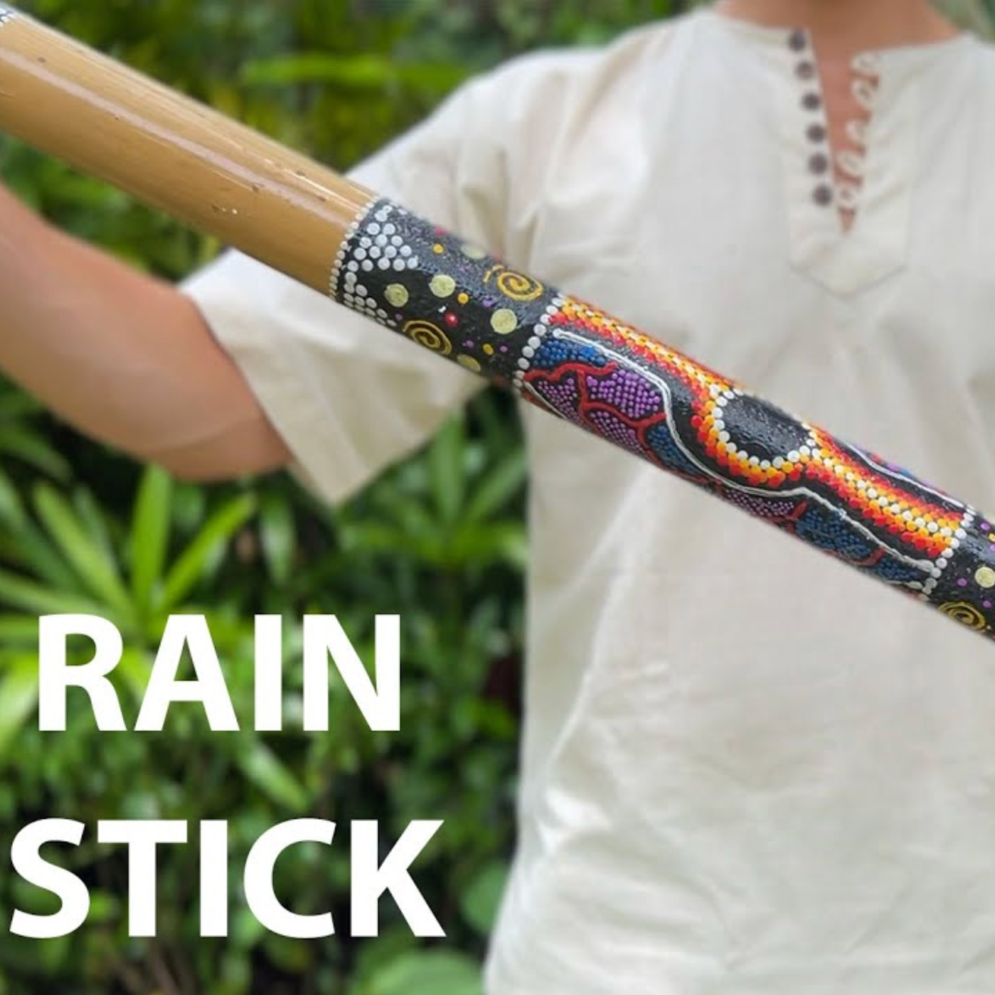LIDAH® Rainstick used during sound healing and relaxation