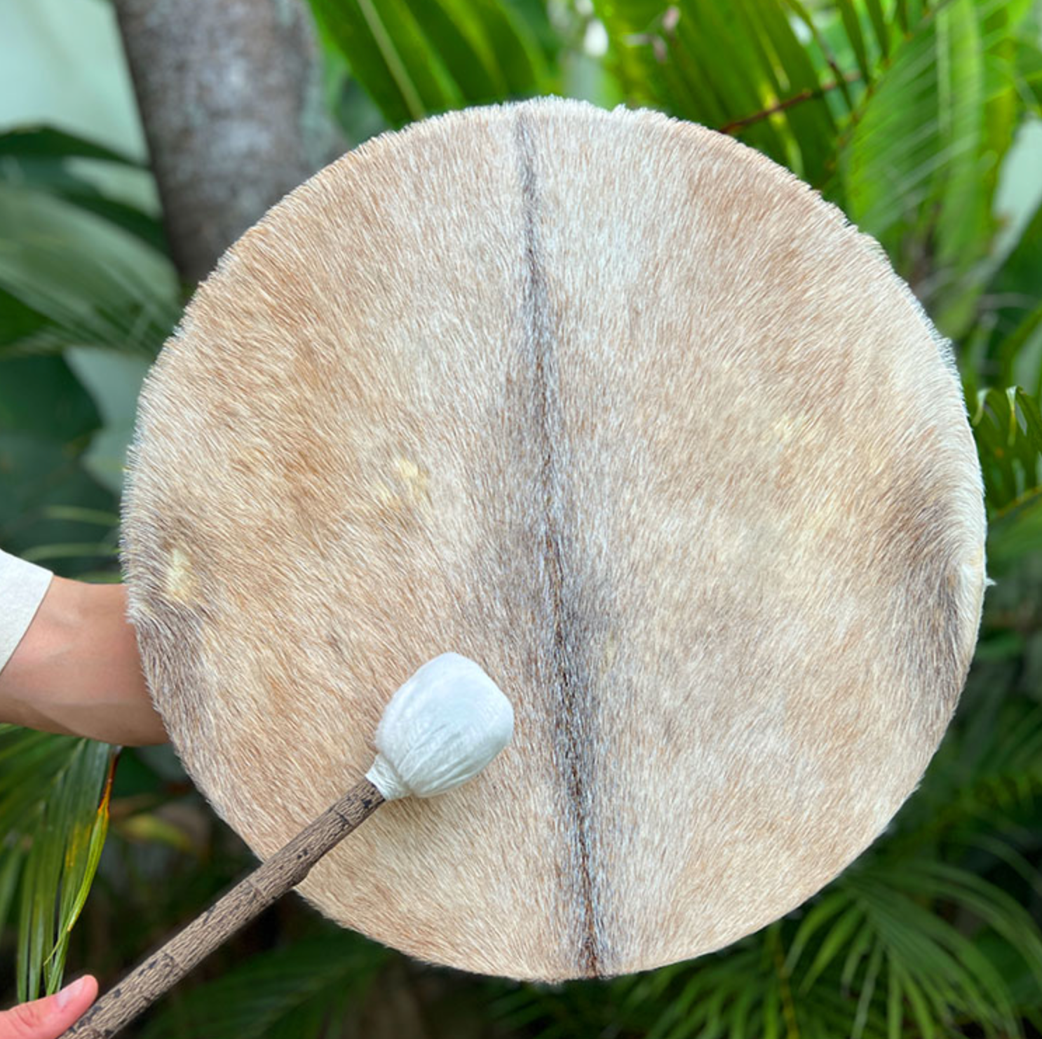 LIDAH® Goat skin Shaman Drum being PLayed in Nature