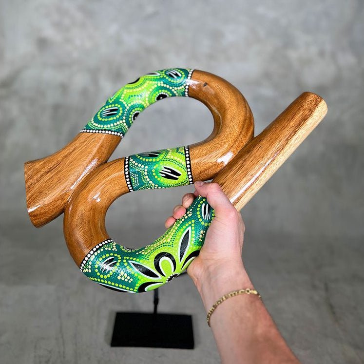 Groene LIDAH® Snake Didgeridoo Studio-foto