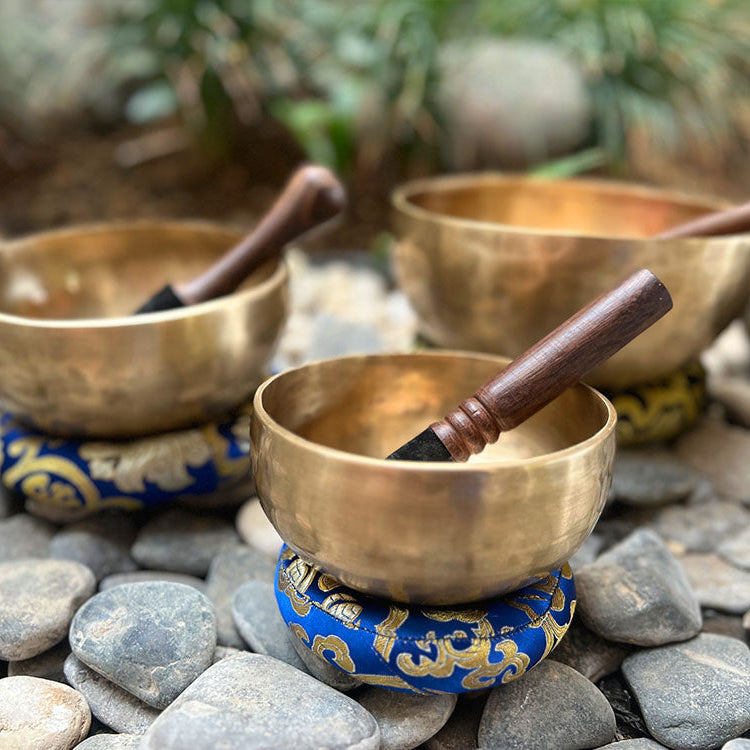 Singing Bowl producing deep, soothing resonance