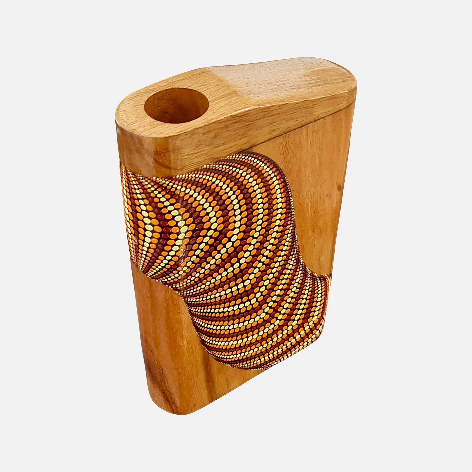 Box Didgeridoo ontworpen voor compacte, volle resonantie