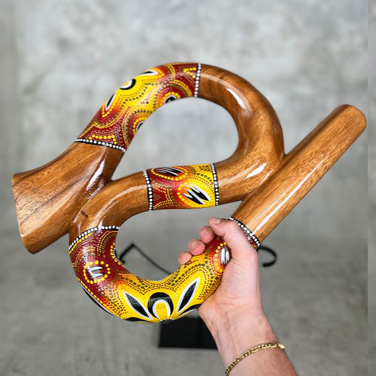 Red LIDAH® Snake Didgeridoo Studio Picture