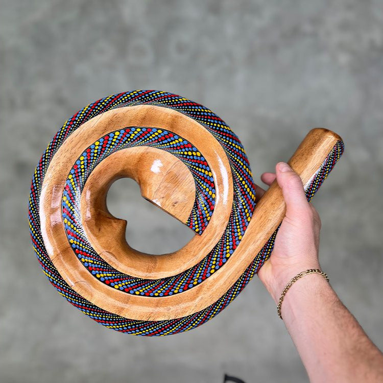 Purple LIDAH® Spiral Didgeridoo Studio Image