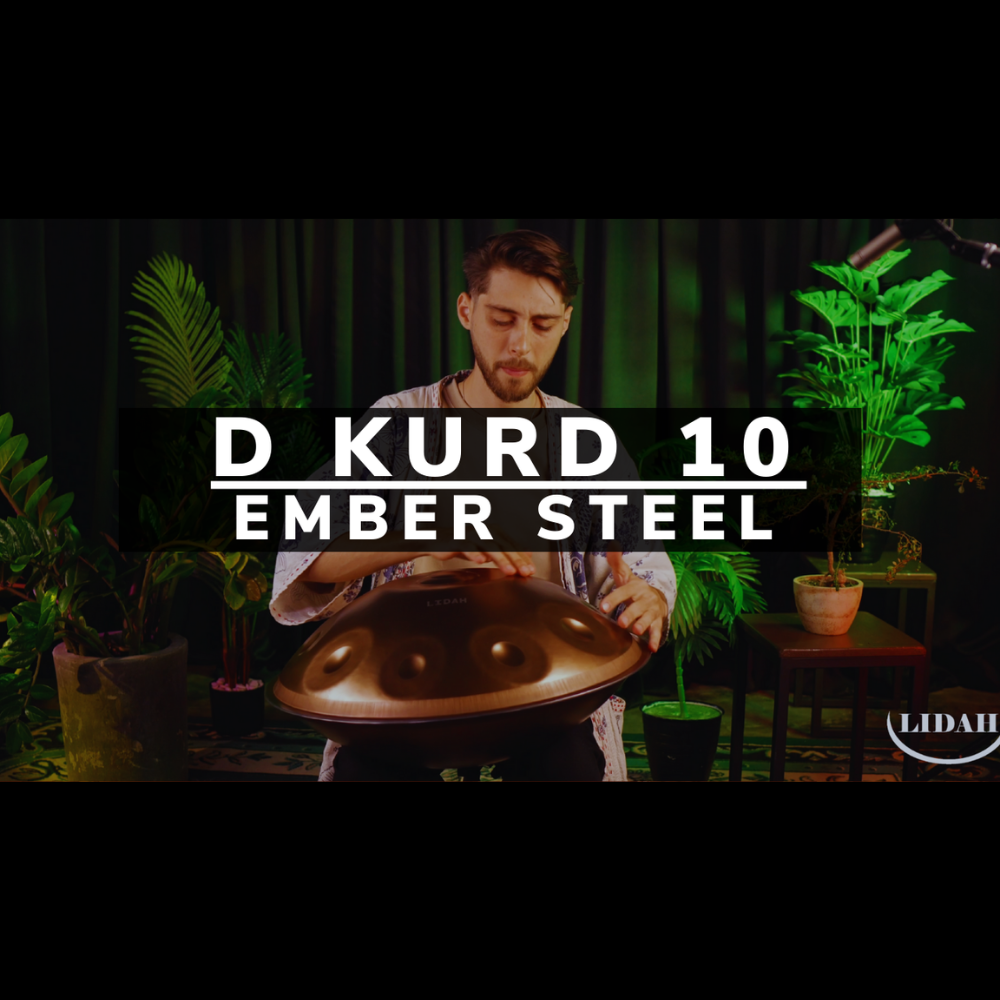 Playing Video of LIDAH® Stainless Steel Handpan D Kurd 10