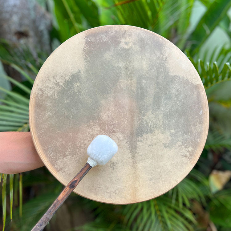 Handcrafted Teak Shaman Drum with tuning mechanism
