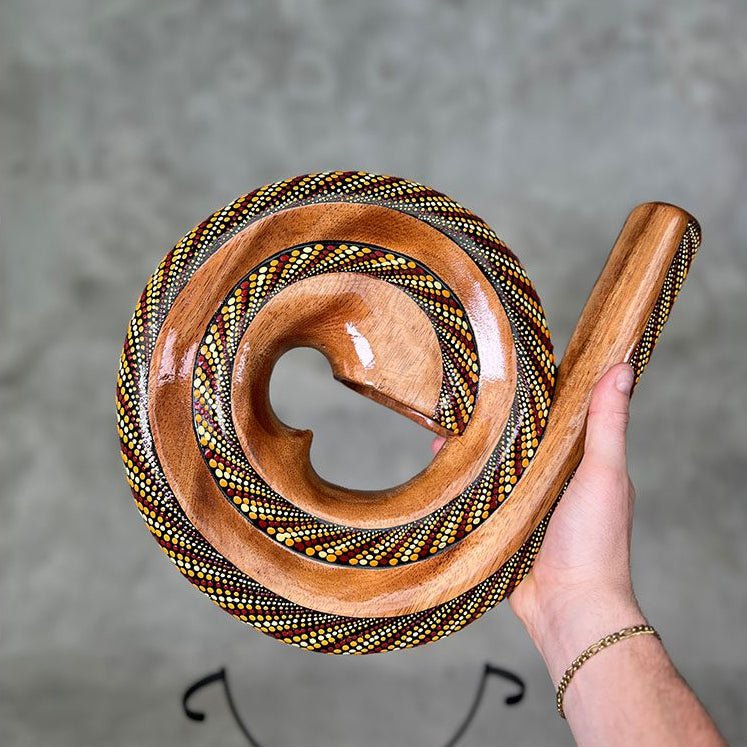 Rode Stippen LIDAH® Spiral Didgeridoo Studio-afbeelding