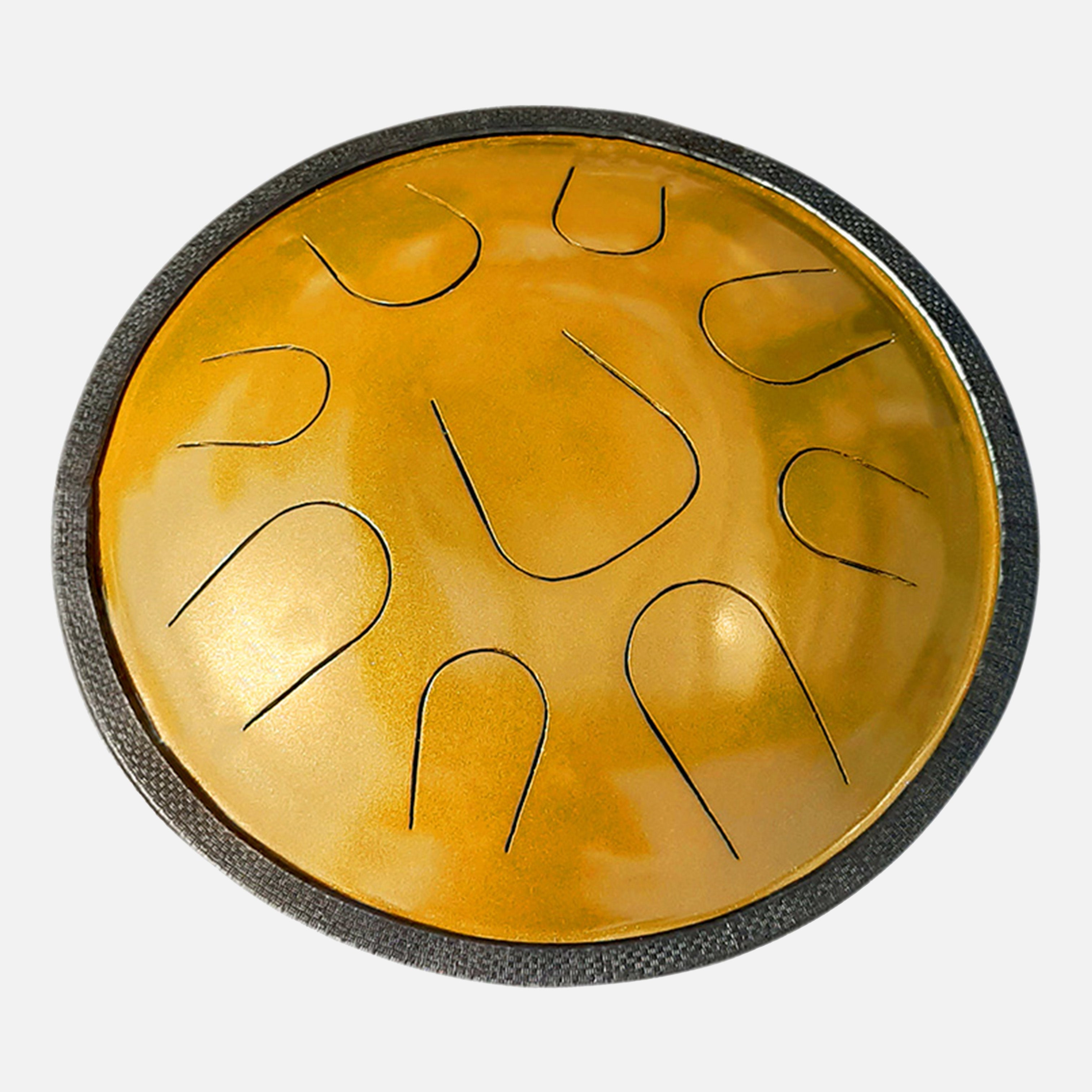Close-up van LIDAH® Steel Tongue Drum tongen en afwerking